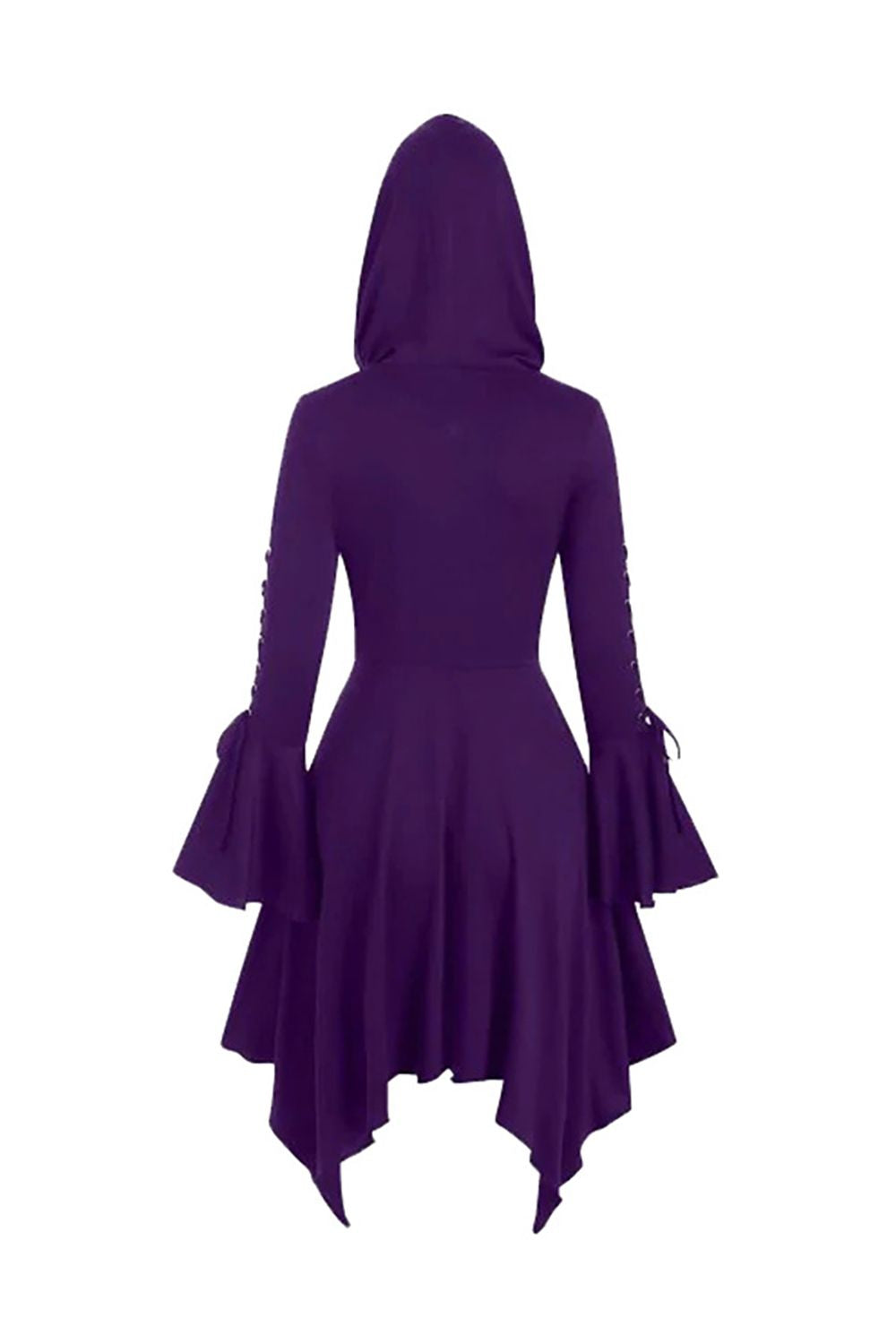 Black Long Sleeves Lace-up Halloween Dress