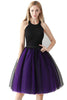 Load image into Gallery viewer, Two-Color Stitching 7-layer Mesh Tulle Tutu Skirt