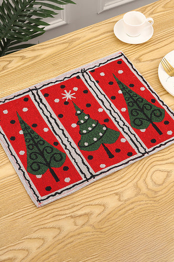 Christmas Print Pattern Plate Mat