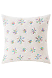 Christmas Gift White Snowflake Plush Pillowcase