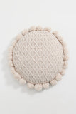 Green Knitted Throw Pillow