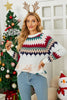Load image into Gallery viewer, Fawn Jacquard Pullover Christmas Tree Sweater