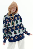 Long Sleeve Oversized Christmas Tree Sweater