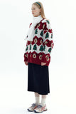 Long Sleeve Oversized Christmas Tree Sweater