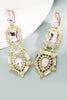 Load image into Gallery viewer, Light Pink Rhinestones Beaded Earrings