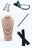 Headpiece Drop Earrings Five Pieces 1920s Party Accessories Set