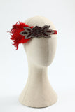 Red Five Pieces 1920s Party Accessories Set