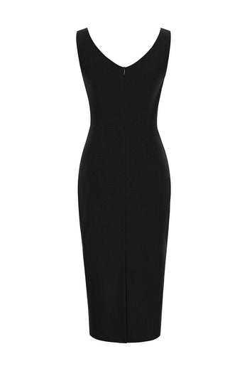 Black Bodycon 1960s Dress
