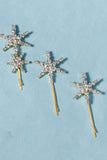 Simple Star Golden Rhinestones Hair Clip