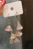 Load image into Gallery viewer, Flower Bone Crystal Earrings