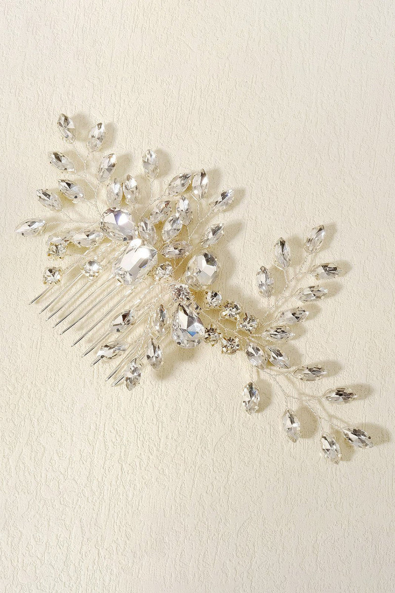 Load image into Gallery viewer, Handmade Crystal Flower Bridal Headpiece