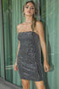 Load image into Gallery viewer, Sparkly Black Sequins Short Cocktail Dress