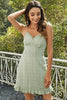 Load image into Gallery viewer, A Line Spaghetti Straps Light Green Graduation Dress