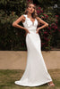 Load image into Gallery viewer, White Spaghetti Straps Mermaid Formal Dress