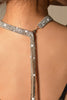 Load image into Gallery viewer, Sparkly Silver Long Crystal Collar Necklace