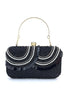 Load image into Gallery viewer, Black Beaded MIni Party Handbag with Sequins