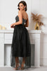 Load image into Gallery viewer, Sparkly Sweetheart Black Formal Dress with Sequins