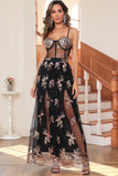 Dark Green Sparkly Long Formal Dress with Sequins