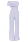 Lilac One Shoulder Jumpsuits For Cocktail