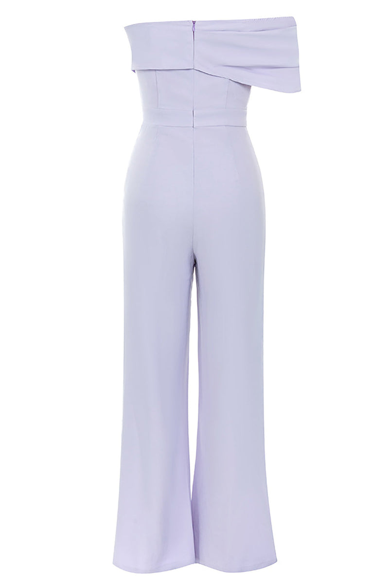 Load image into Gallery viewer, Lilac One Shoulder Jumpsuits For Cocktail