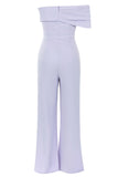 Lilac One Shoulder Jumpsuits For Cocktail