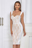 Load image into Gallery viewer, White Sweetheart Bodycon Cocktail Dress