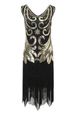 Red Fringes Sparkly 1920s Gatsby Dress