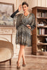 Load image into Gallery viewer, Golden Sparkly 1920s Dress with Sequins
