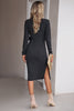 Load image into Gallery viewer, Bodycon Apricot V Neck 3/4 Sleeves Work Dress