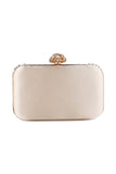 Champagne Rhinestone Pearl Party Handbag