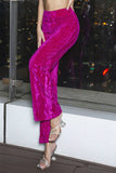 Fuchsia Women Suit Pant