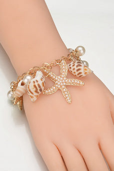 Beach Bohemian Shell and Starfish Bracelet