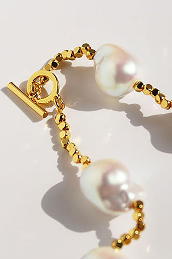 Special Shaped Pearl Gold Necklace