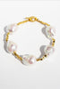 Load image into Gallery viewer, Shaped Pearl Gold Bracelet