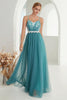 Load image into Gallery viewer, Blush A Line Spaghetti Straps Tulle Long Formal Dress