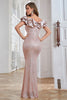Load image into Gallery viewer, Sparkly Mermaid Meringue Ruffles Long Formal Dress
