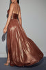 Load image into Gallery viewer, Brown A Line Formal Dress with Hollow-out