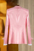 Load image into Gallery viewer, Sparkly Pink Women Blazer with Feathers