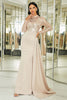 Load image into Gallery viewer, Sparkly Long Sleeves Mermaid Formal Dress with Pleated