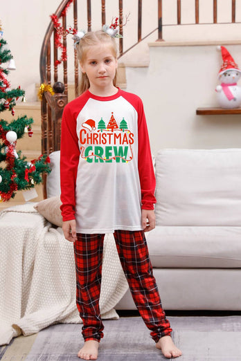 Family Red Plaid Merry Christmas Pajama Sets