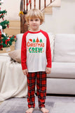 Family Red Plaid Merry Christmas Pajama Sets