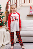 Family Red Plaid Merry Christmas Pajama Sets