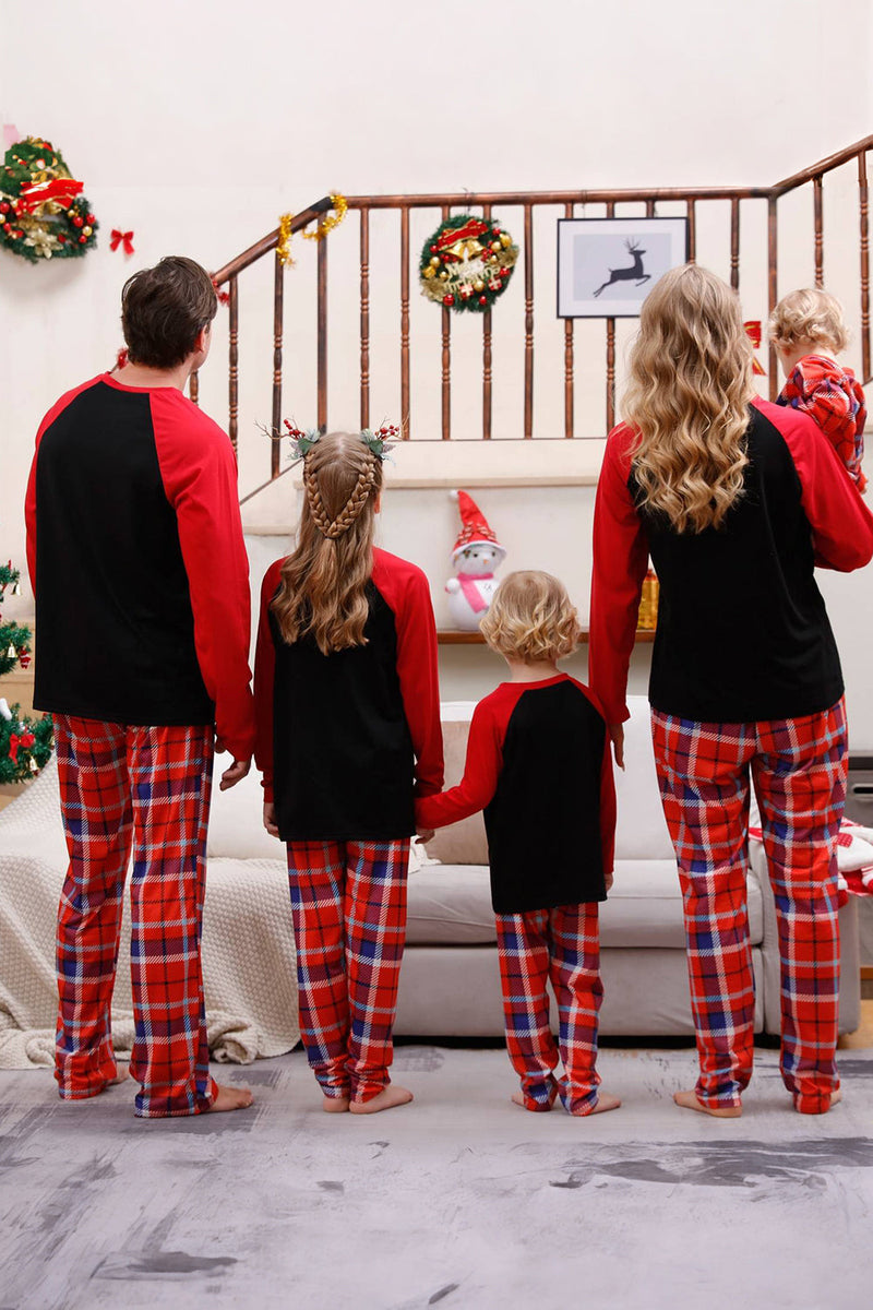 Load image into Gallery viewer, Family Red Plaid Matching Christmas Pajamas Sets