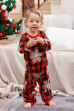 Family Matching Christmas Pajamas with Red Plaid