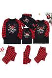 Print Family Christmas Pajamas with Red Plaid