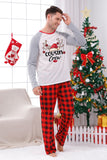 Plaid Christmas Matching Family Print Pajamas