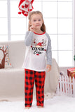 Plaid Christmas Matching Family Print Pajamas