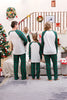 Load image into Gallery viewer, Green Family Matching Christmas Pajamas with Dog