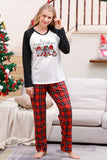 Long Sleeves Plaid Family Christmas Pajamas