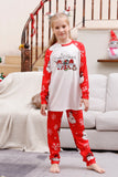 Snowman Print Red Christmas Matching Family Pajamas